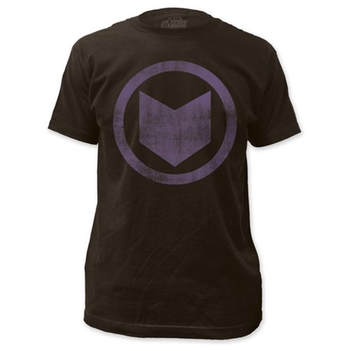 Hawkeye Distressed Icon Black T-Shirt